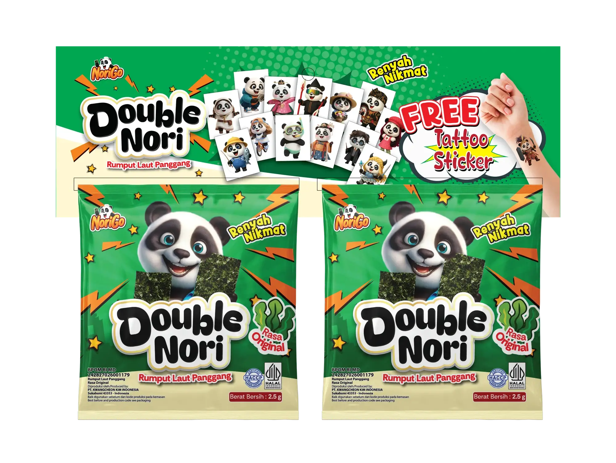 Double Nori (Sachet Strip Pack)